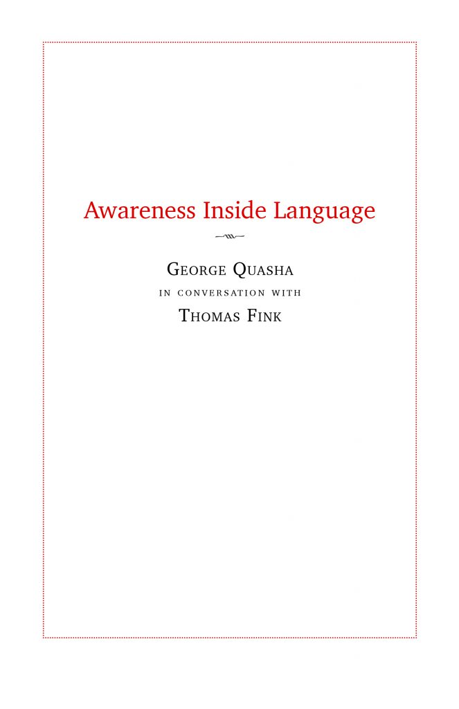 Awareness Inside Language